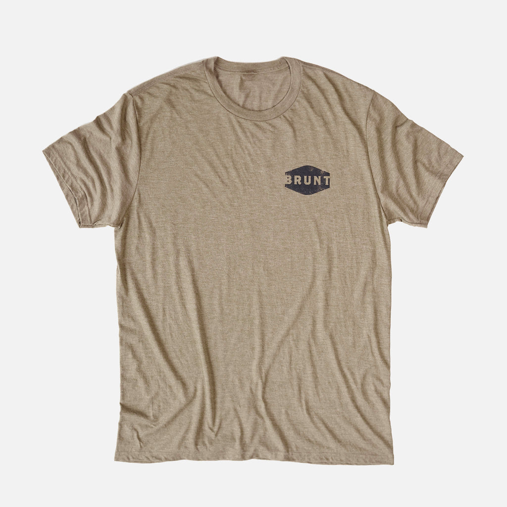 The No B.S. Tee - Light Brown Heather