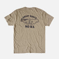 The No B.S. Tee - Light Brown Heather