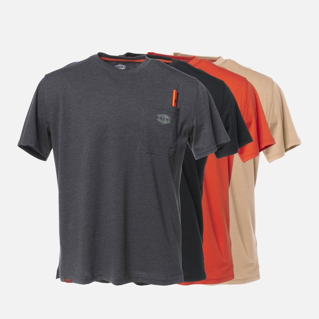 The Martin Short Sleeve Pocket Tee Pack - Ashfall
