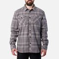 The BRUNT Flannel Shirt - Light Grey Plaid