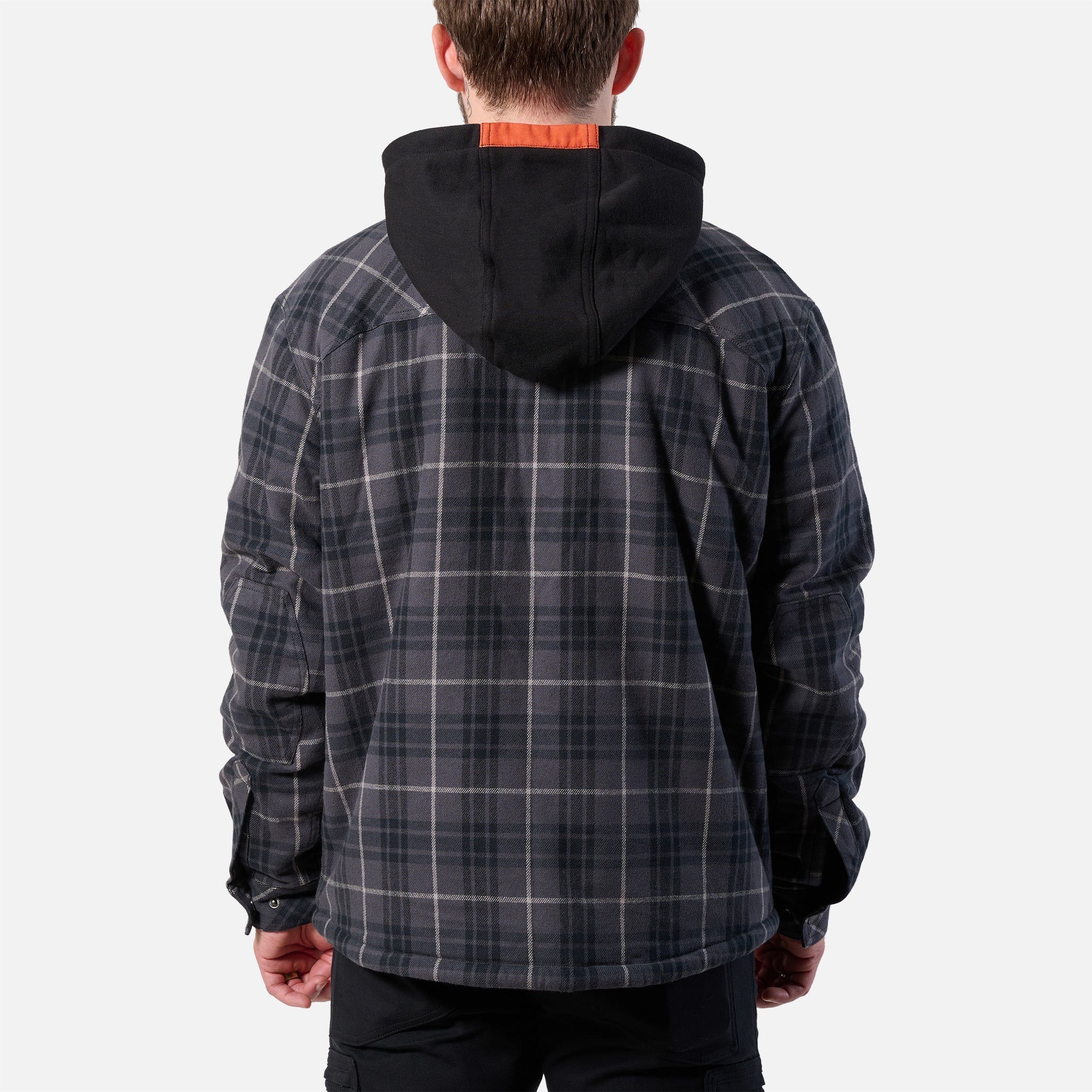 The BRUNT Flannel Jacket - Charcoal and Black Plaid