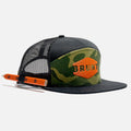Flat Brim Snapbacks - Black and Army Green Camo