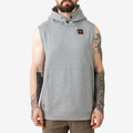 The Shevlin Sleeveless Hoodie - Light Grey Heather