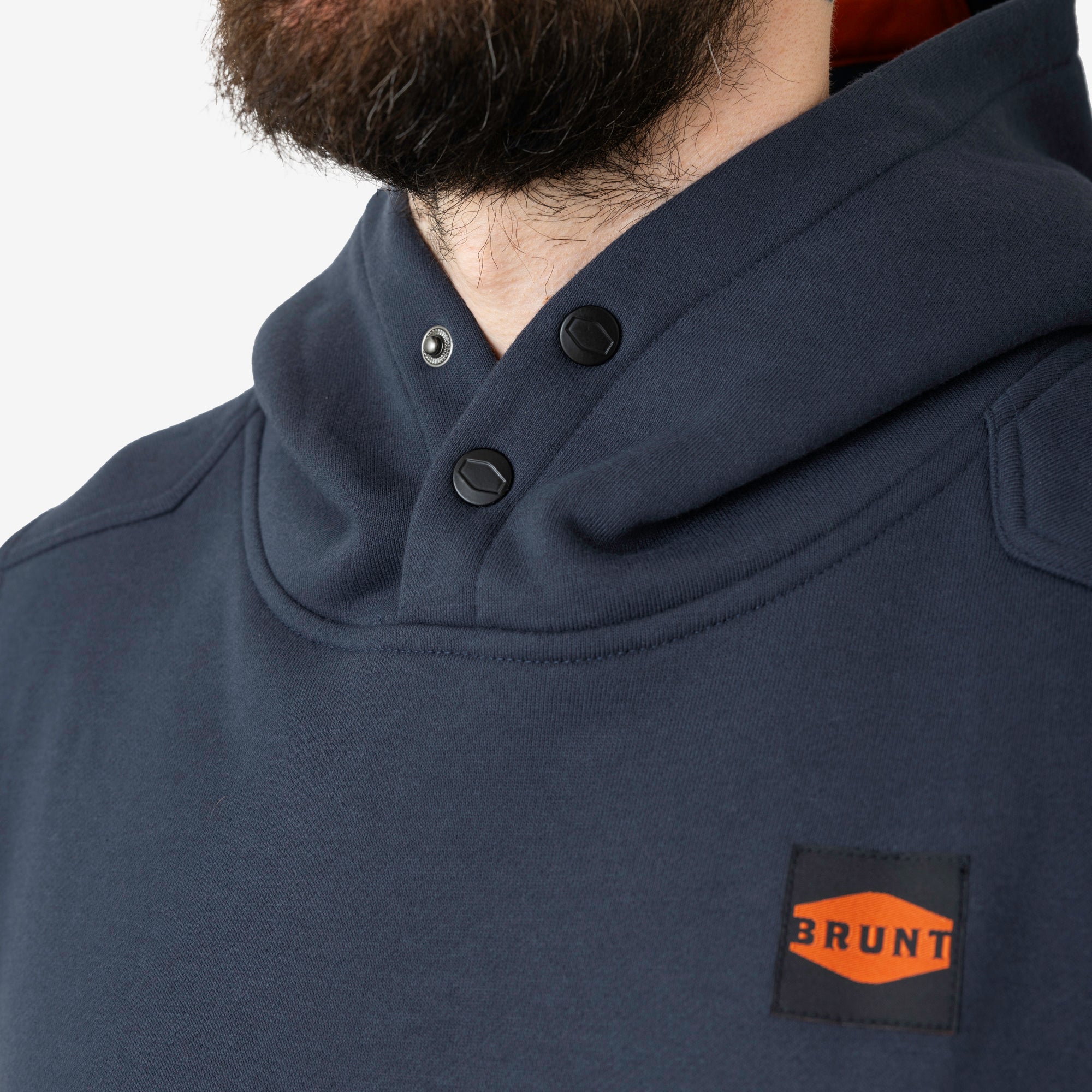 The Shevlin Sleeveless Hoodie - Navy Blue