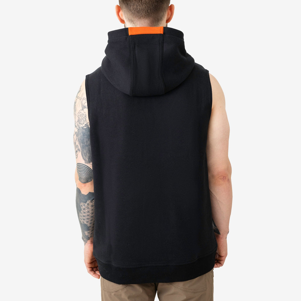 The Shevlin Sleeveless Hoodie - Black