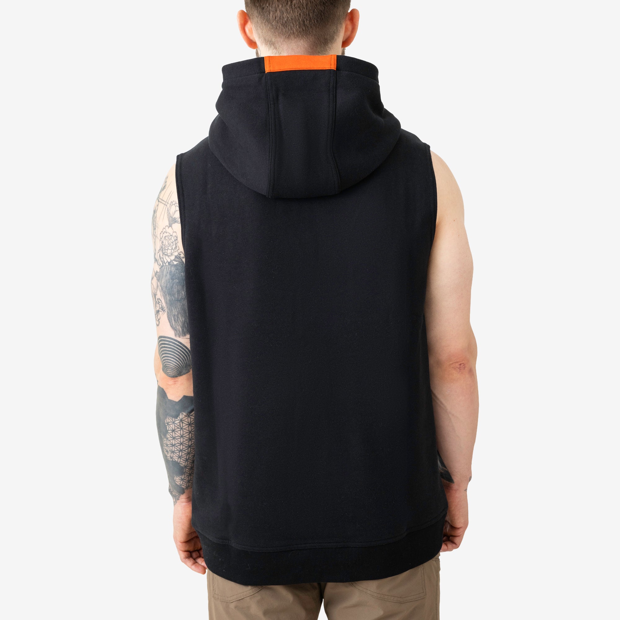 The Shevlin Sleeveless Hoodie - Black