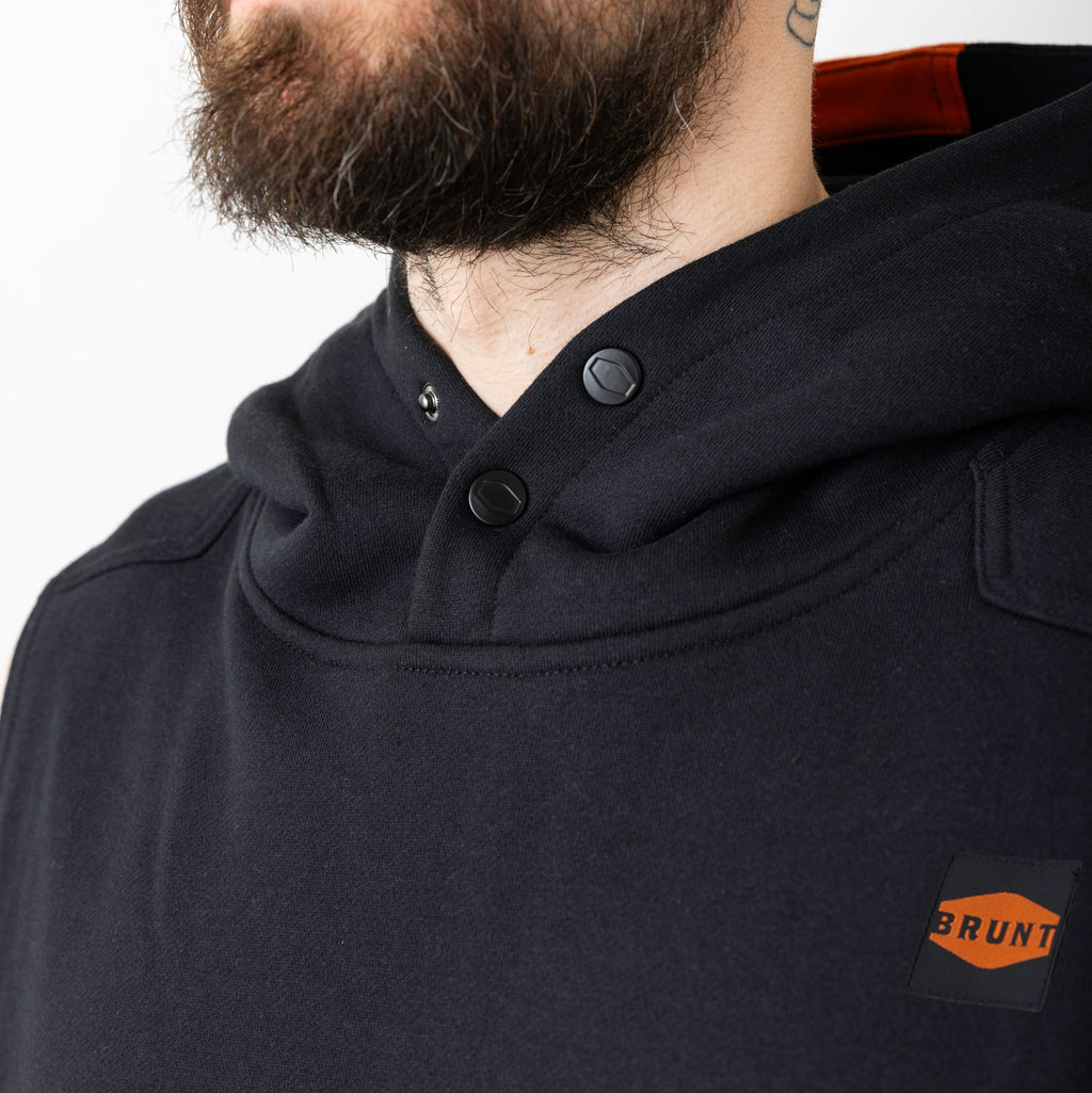 The Shevlin Sleeveless Hoodie - Black