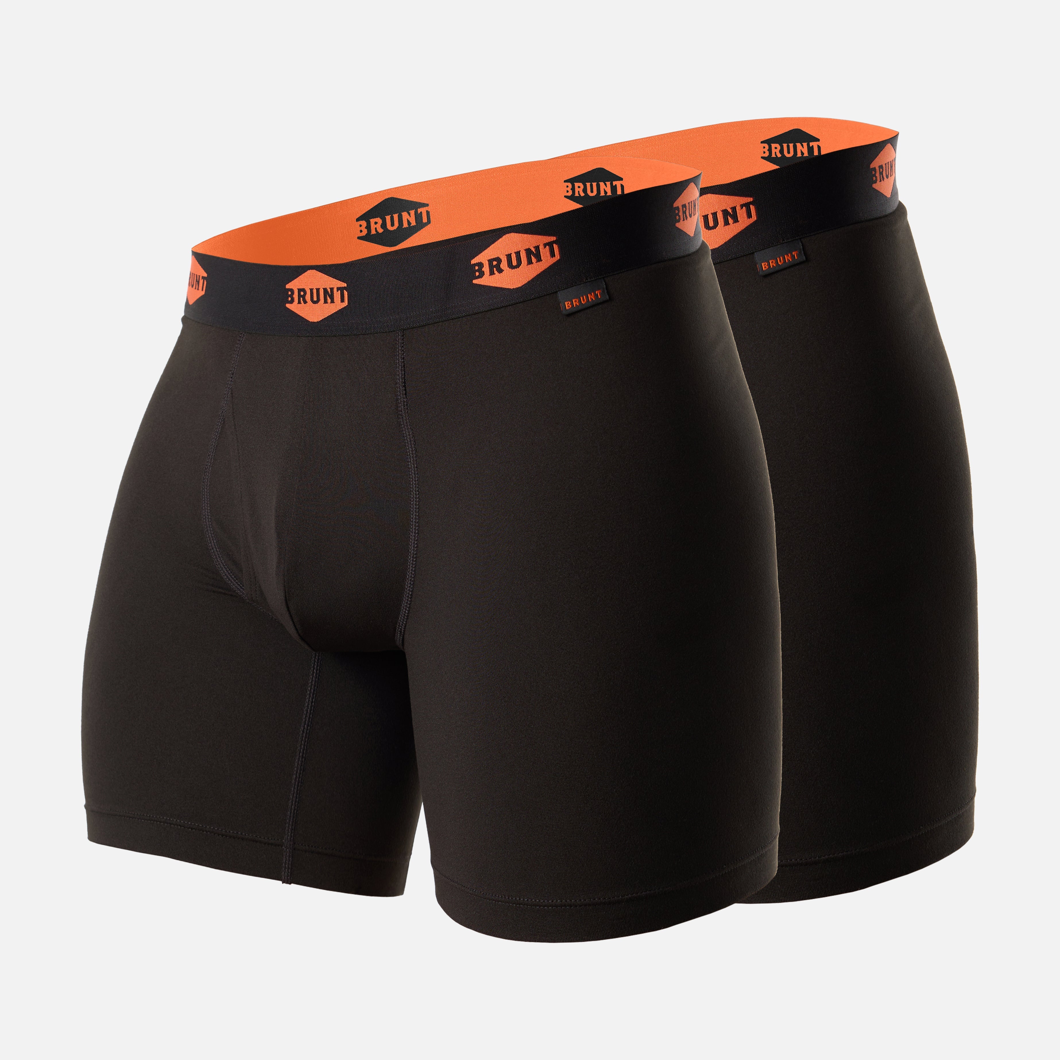 The 9\" Comfort Tech Boxer Brief (2 Pack) - Black