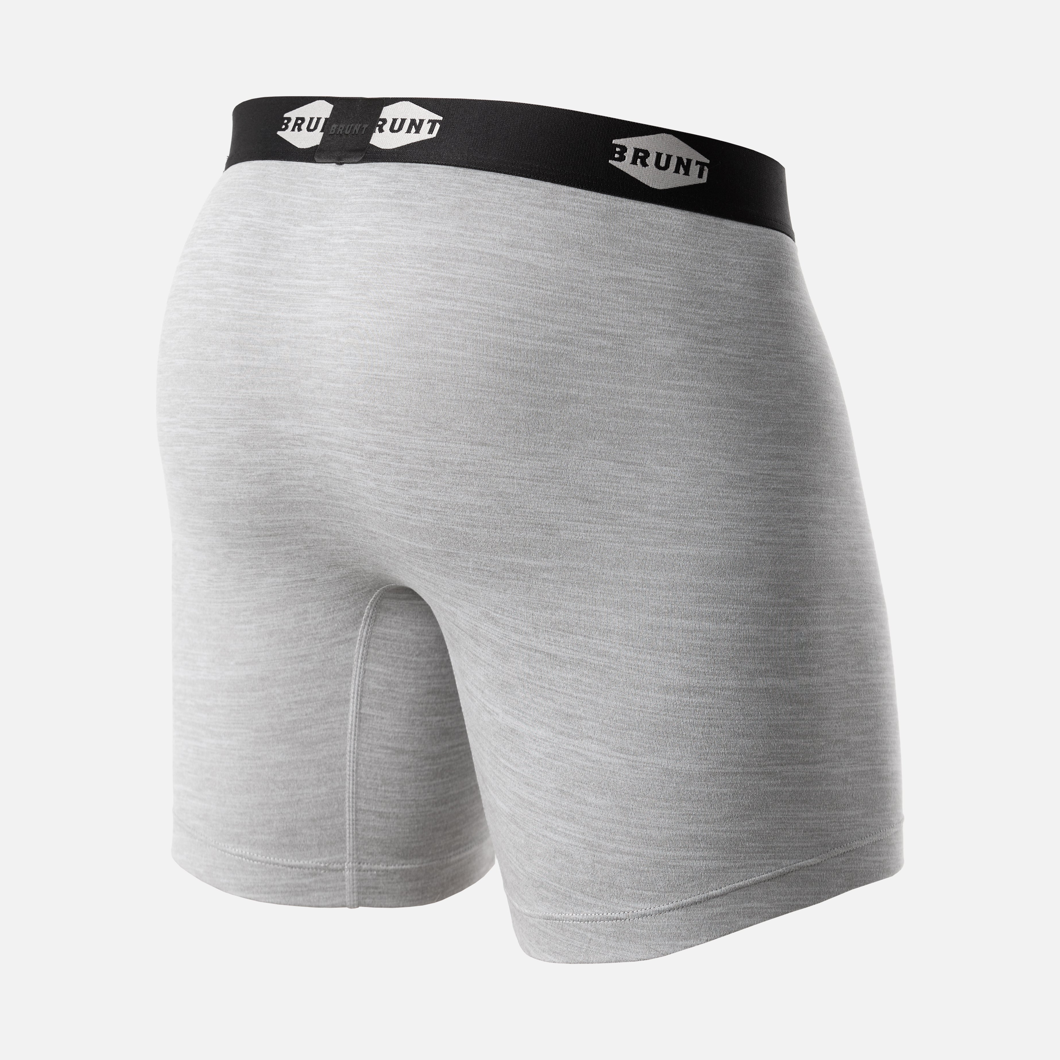 The 9\" Comfort Tech Boxer Brief (2 Pack) - Black and Heathered Grey