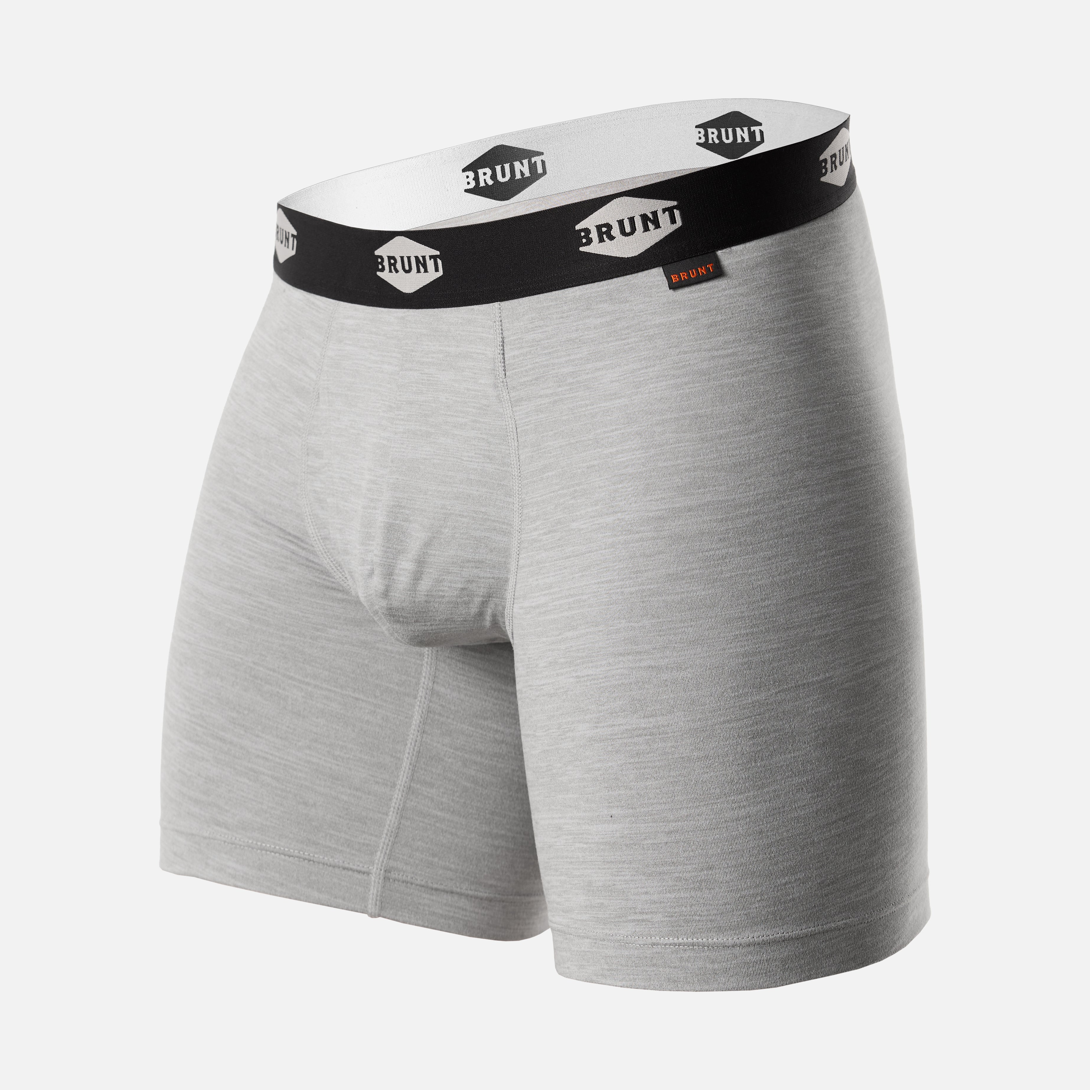 The 9\" Comfort Tech Boxer Brief (2 Pack) - Black and Heathered Grey
