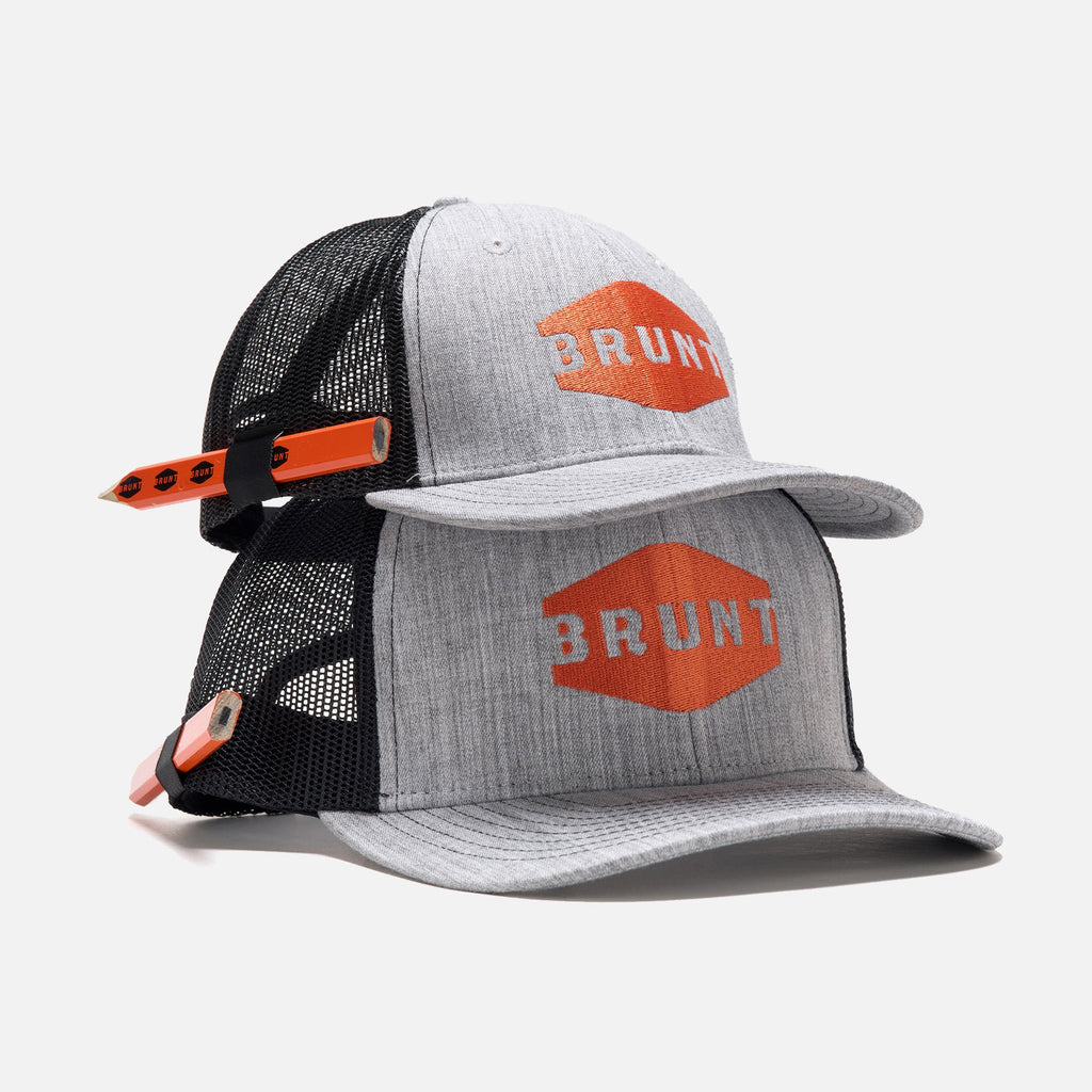 Kids Curved Brim Snapback - Grey