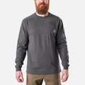 The Martin Long Sleeve Pocket Tee - Dark Grey Heather