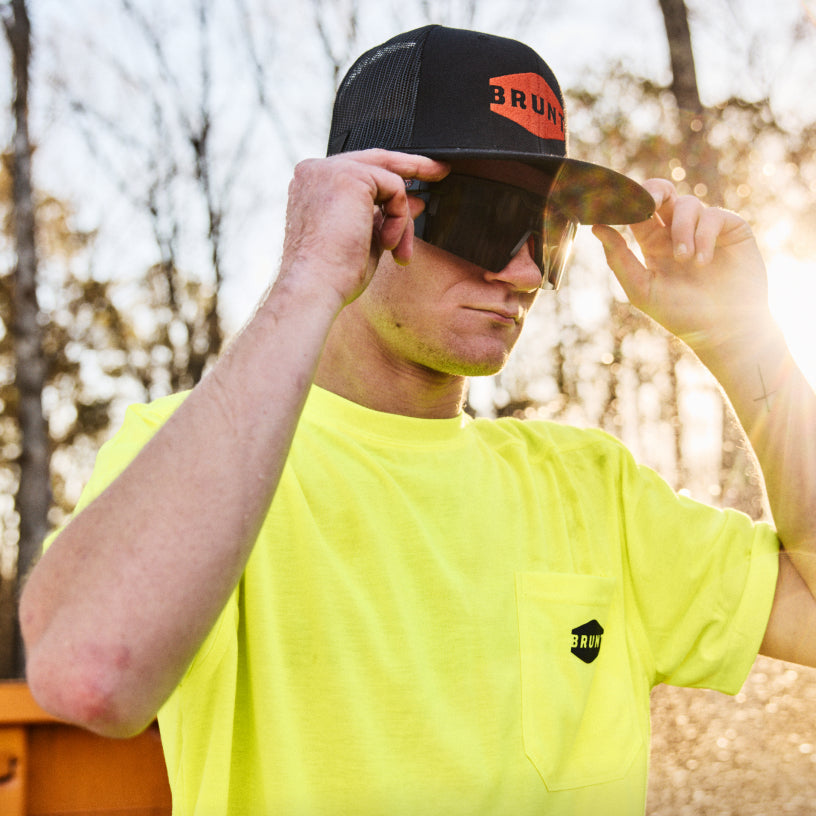 The Martin Pocket Tee - Safety Yellow