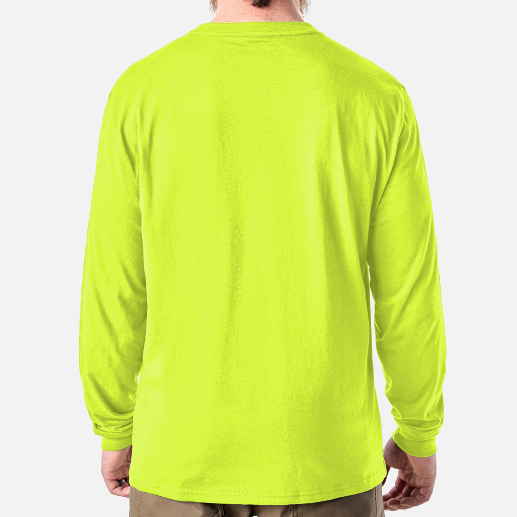 The Martin Long Sleeve Pocket Tee - Safety Yellow