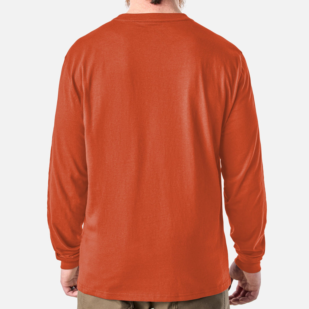 The Martin Long Sleeve Pocket Tee - BRUNT Orange