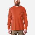 The Martin Long Sleeve Pocket Tee - BRUNT Orange