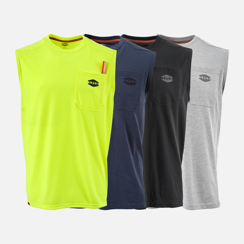 The Martin Sleeveless Pocket Tee Pack - Worklight