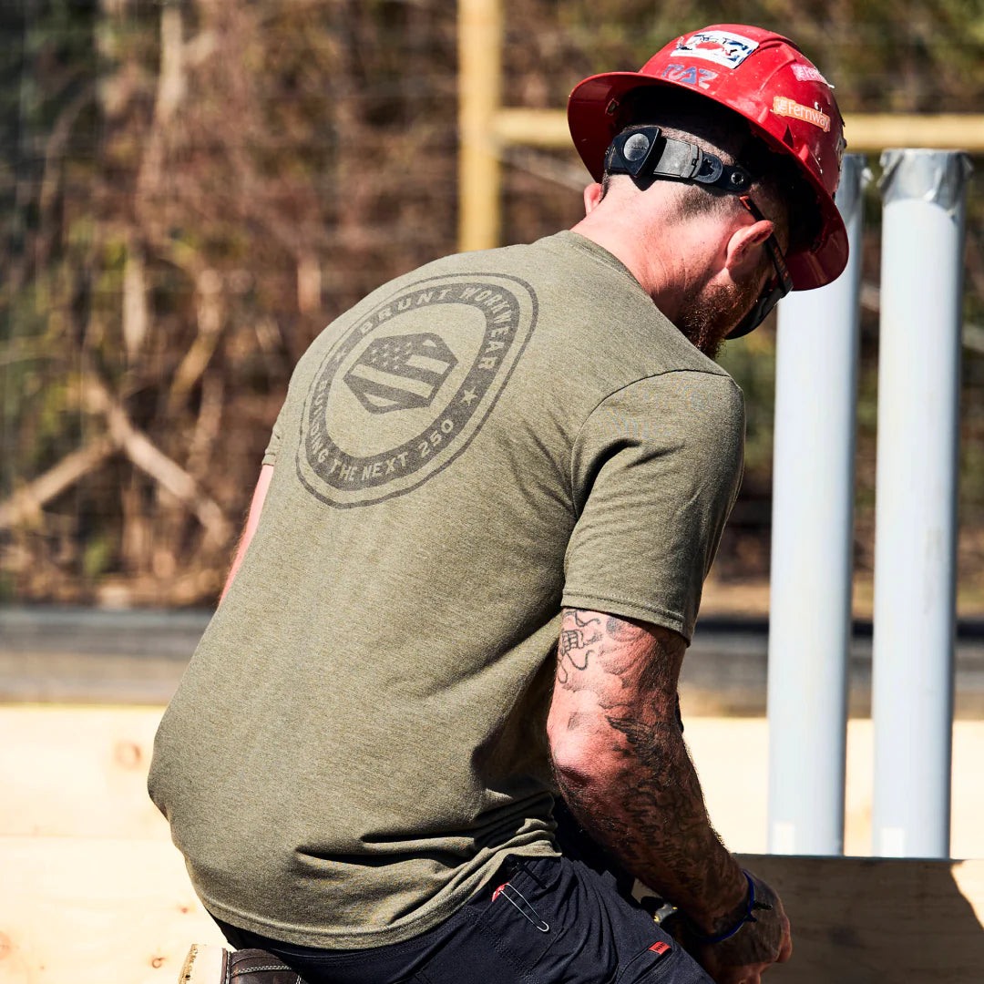 The BRUNT USA 250 Tee - Limited Edition Military Green Frost