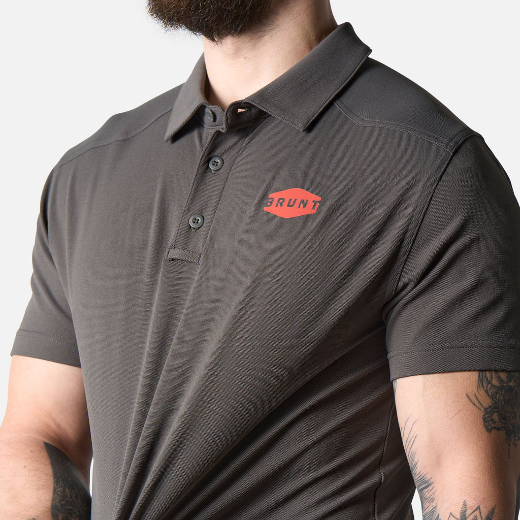 The Stretch Polo - Carbon
