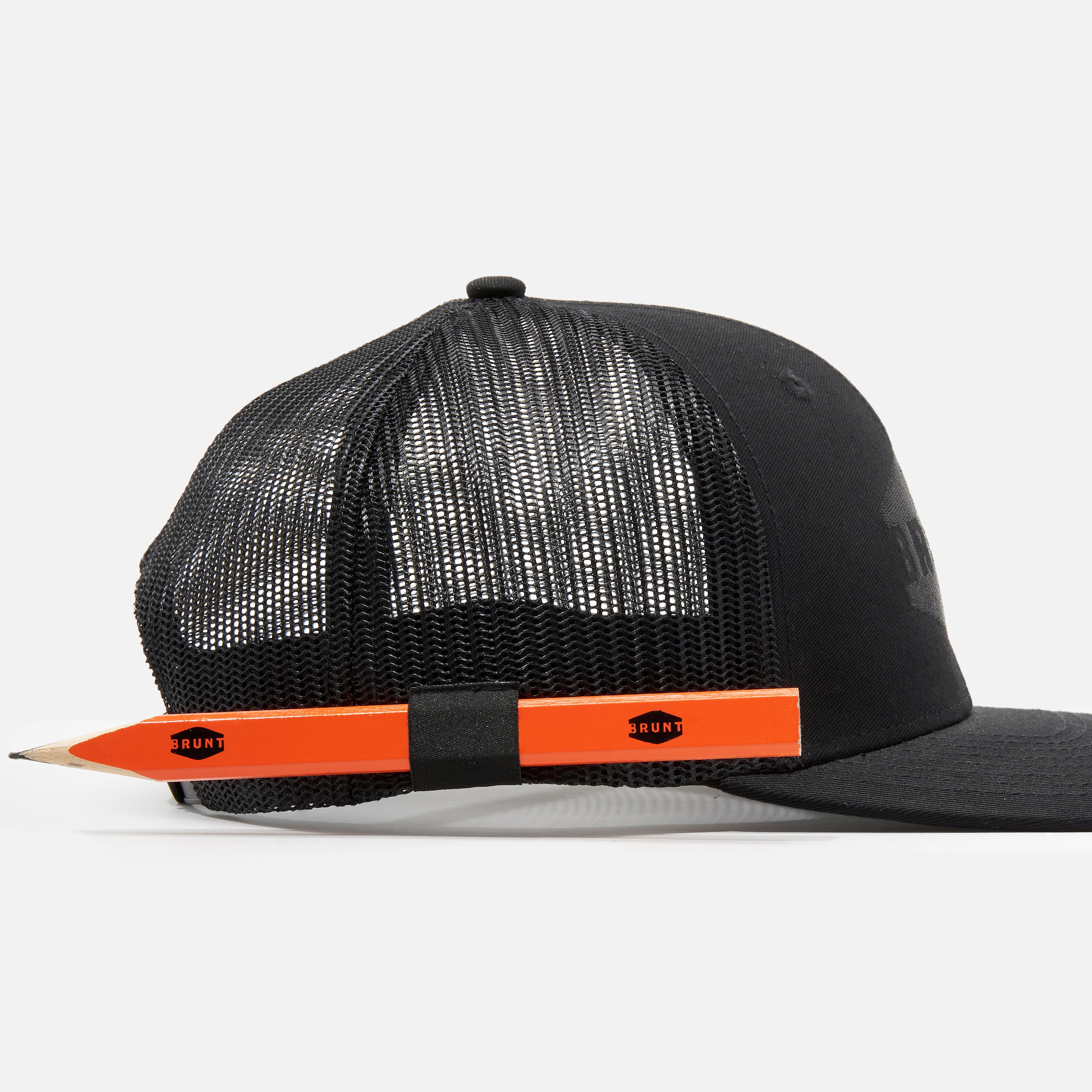 Curved Brim Snapbacks - Black