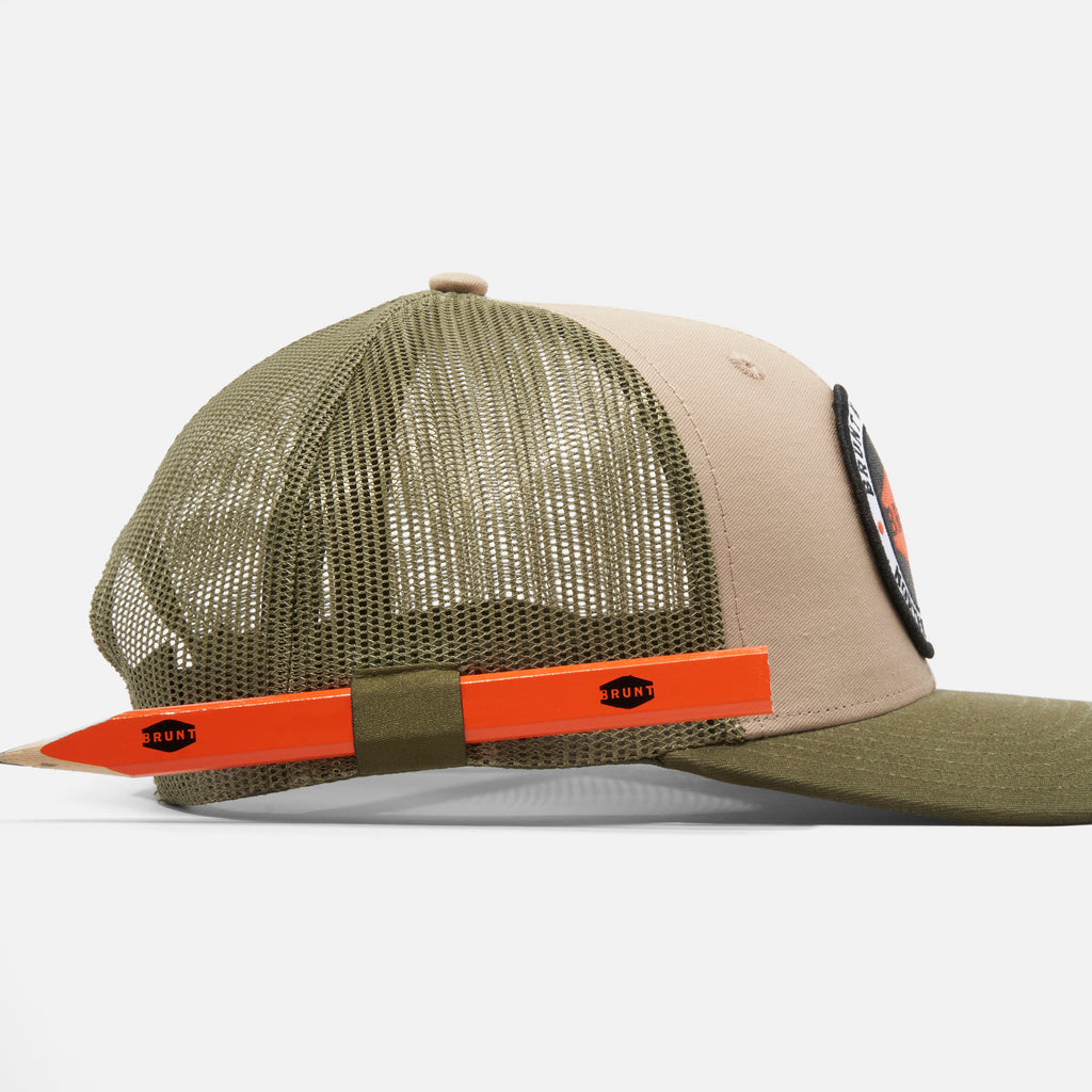 Curved Brim Snapbacks - Army Green