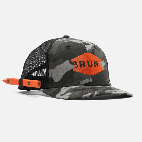 Curved Brim Snapbacks - Black Camo