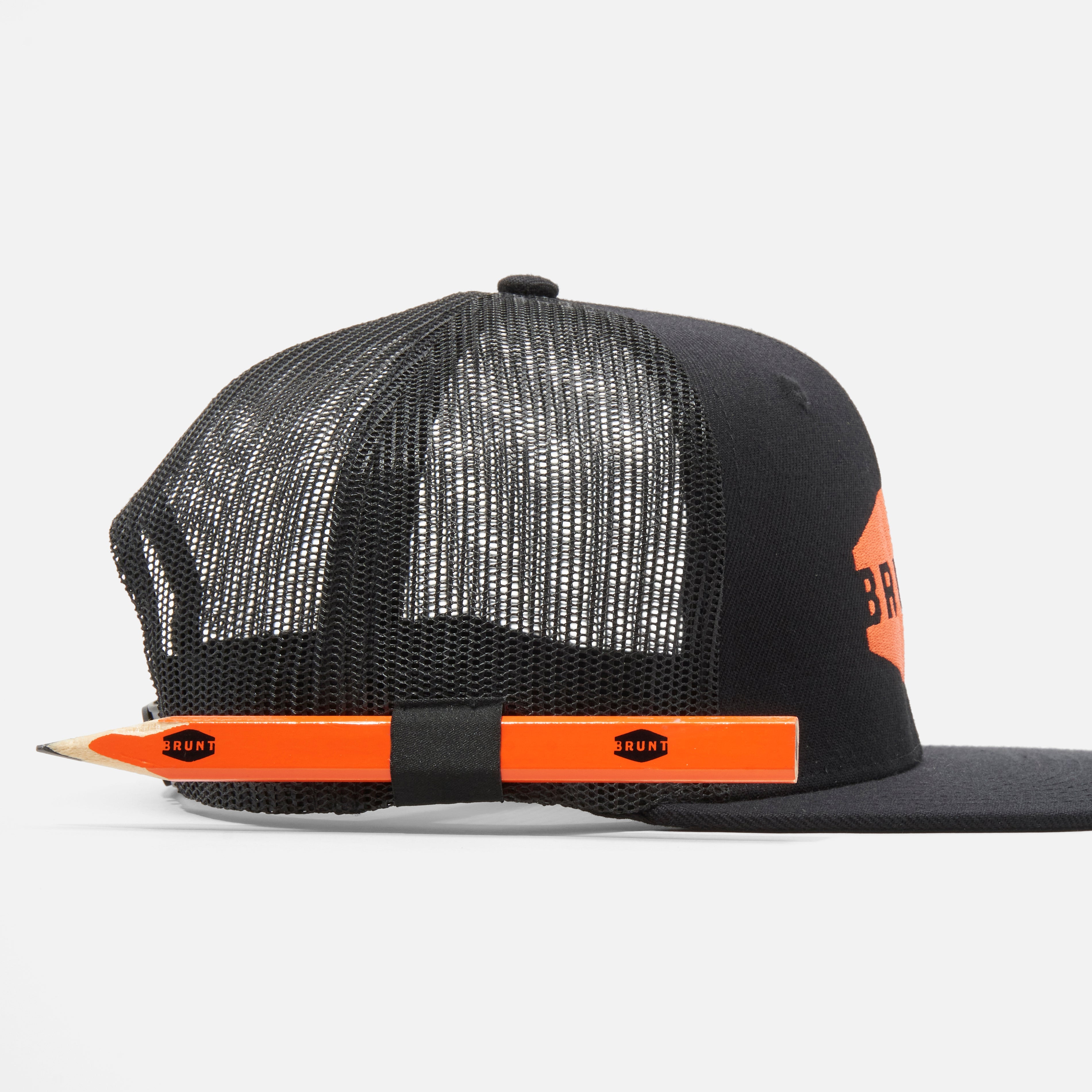 Flat Brim Snapbacks - Black