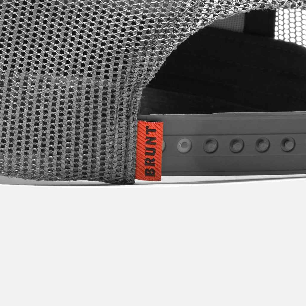 Flat Brim Snapbacks - Grey Heather And Orange