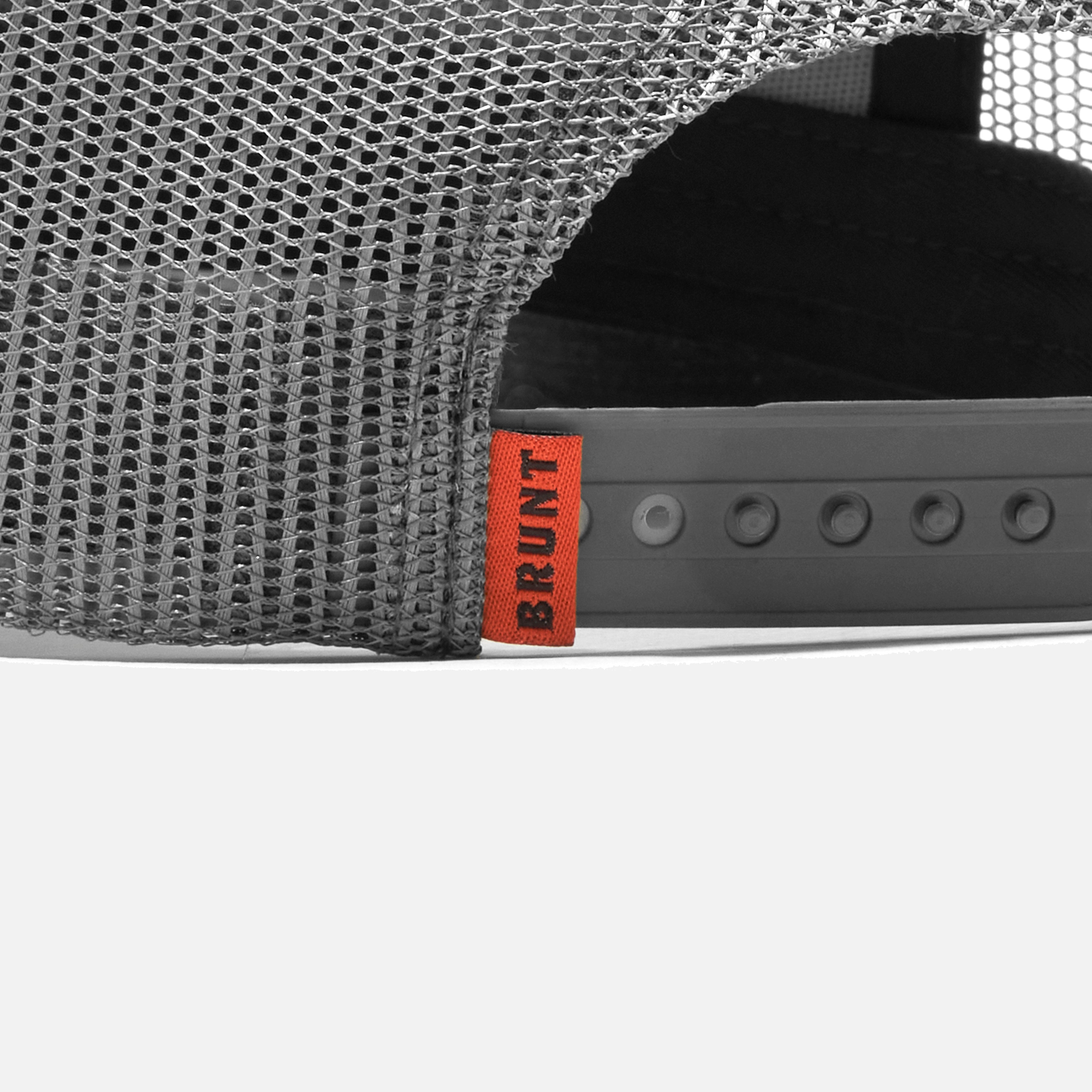 Flat Brim Snapbacks - Grey Heather And Orange