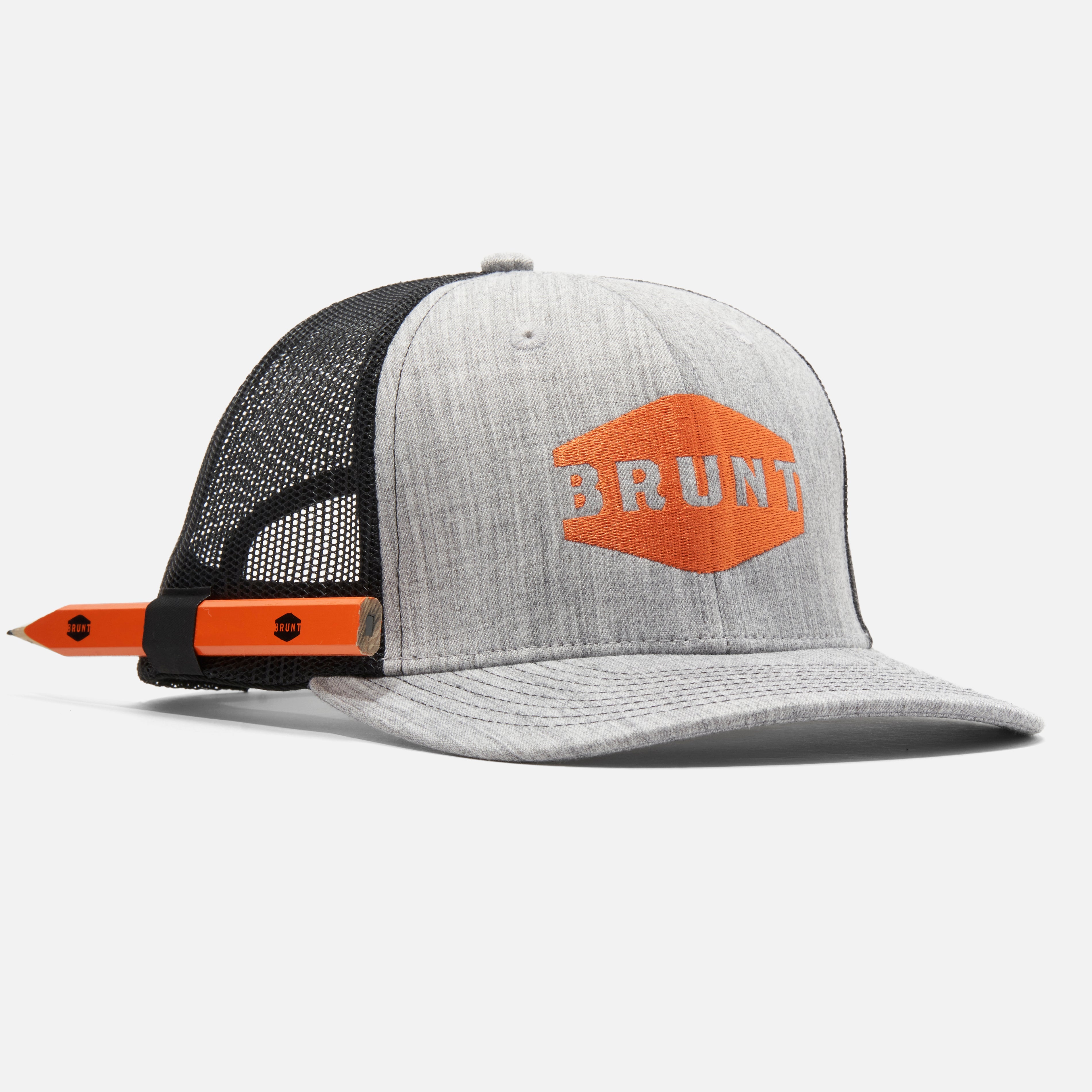Curved Brim Snapbacks - Grey