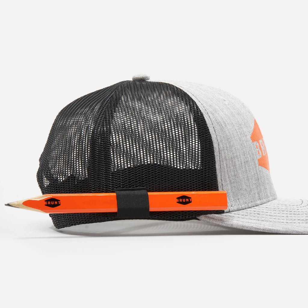 Curved Brim Snapbacks - Grey