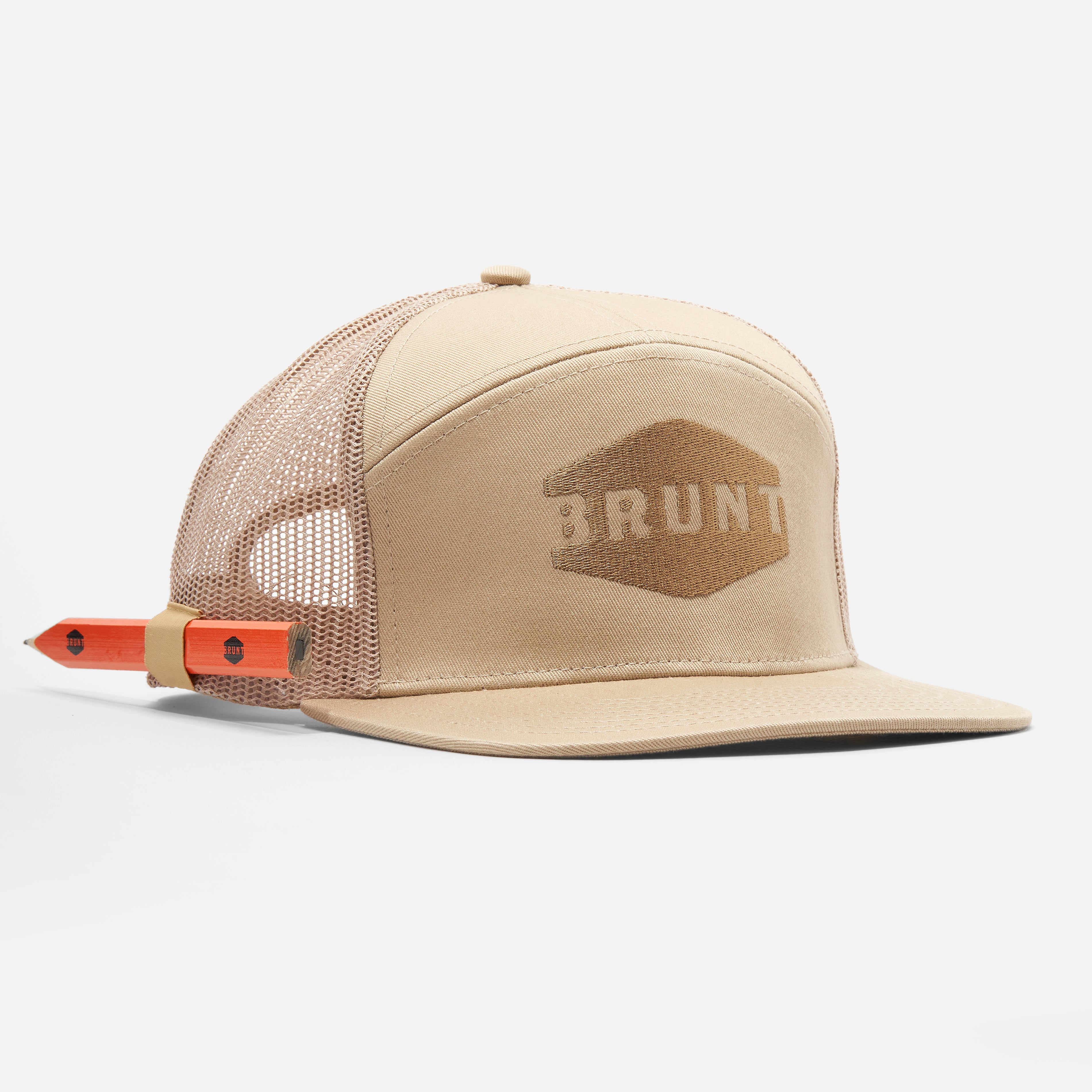 Flat Brim Snapbacks - Khaki