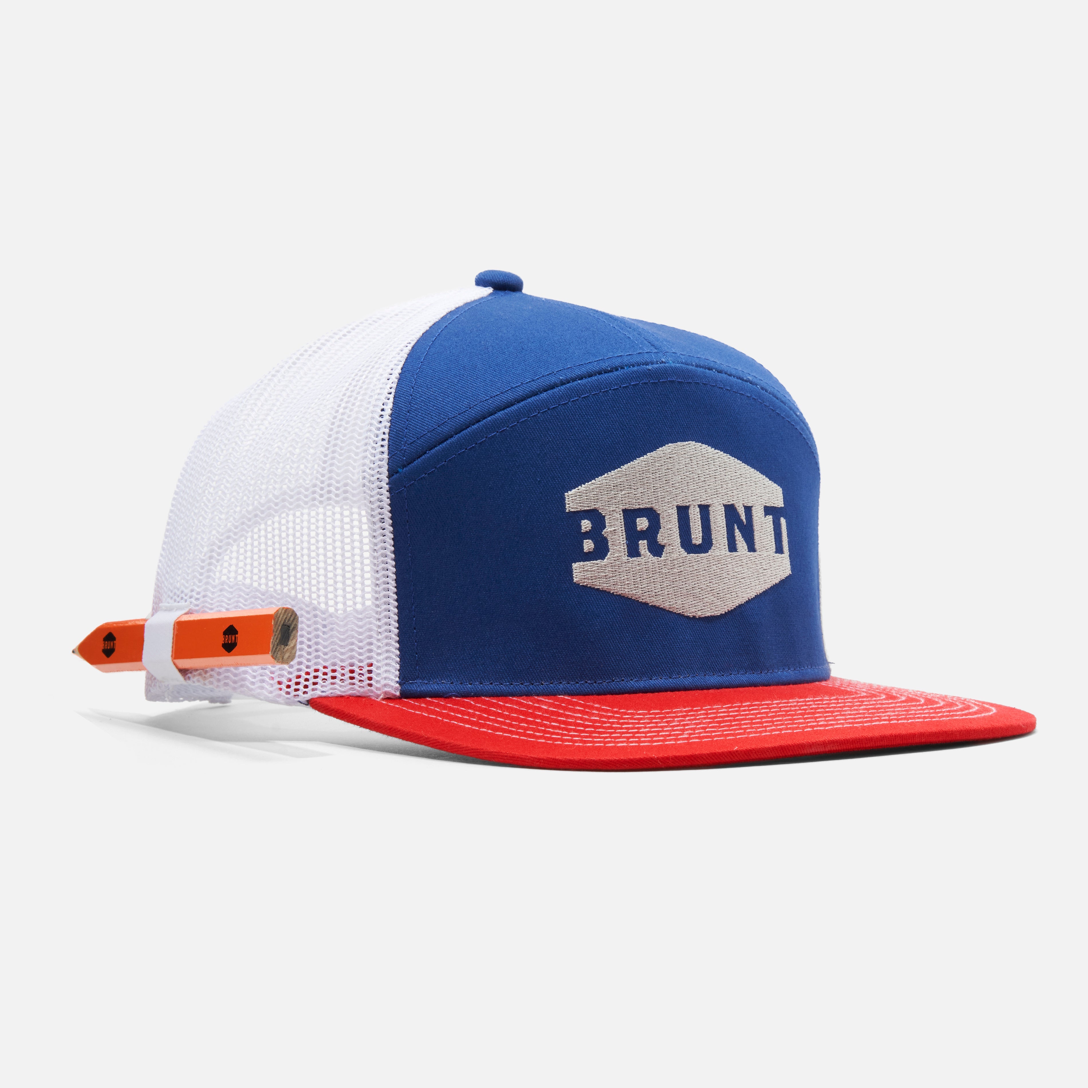 Flat Brim Snapbacks - Red White And Blue