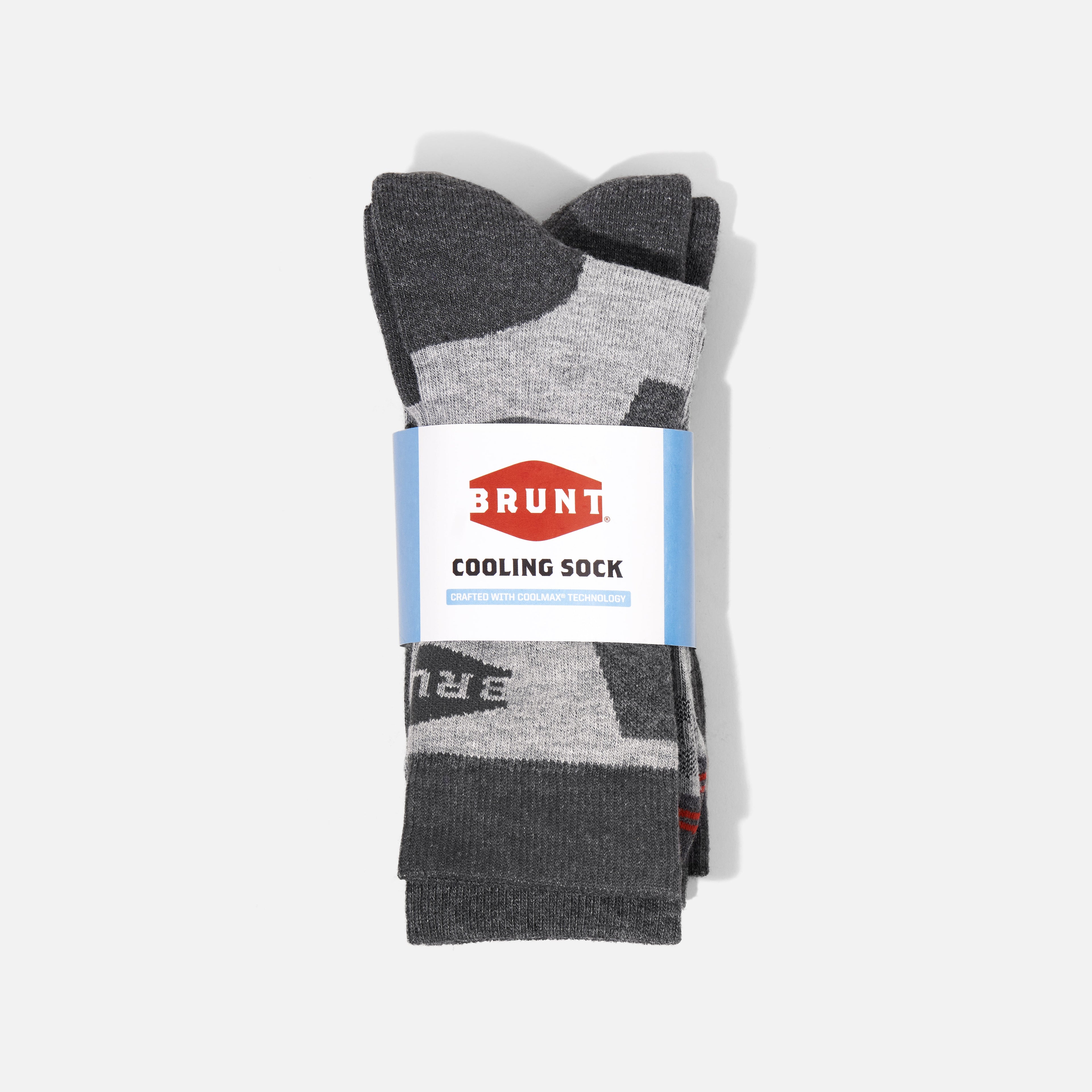 BRUNT Cooling Sock (2 Pack) - Grey