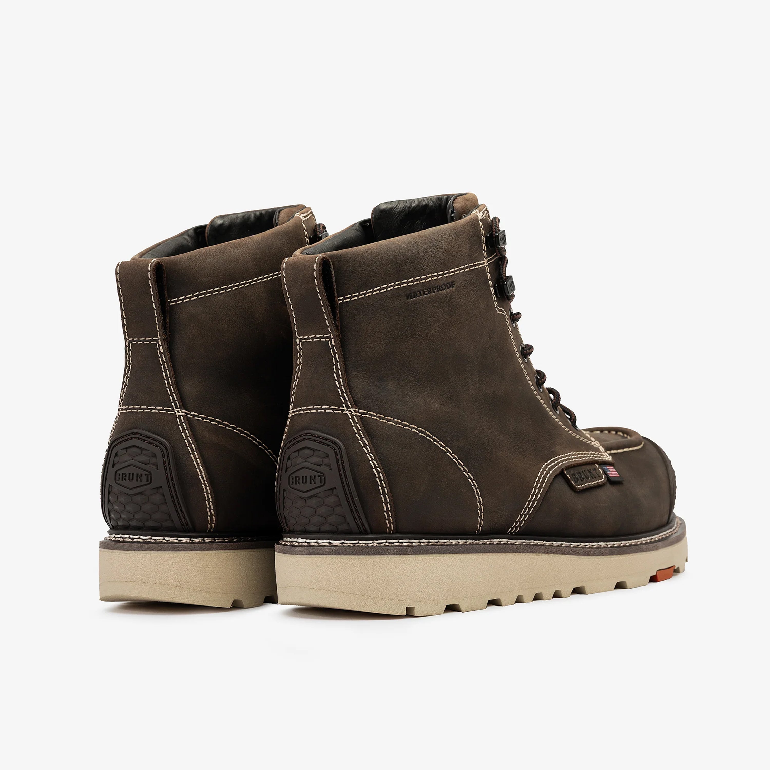 The USA Marin Welted BRUNT Toe Waterproof (Comp Toe) - Dark Brown