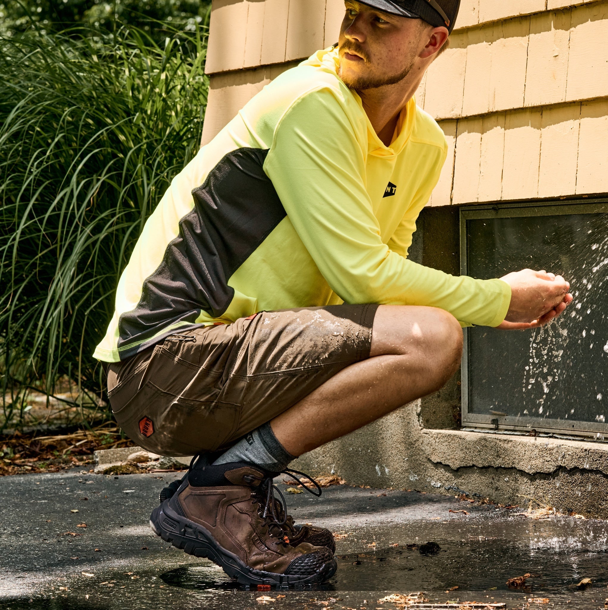 The McKenna Tech Hoodie - Safety Yellow