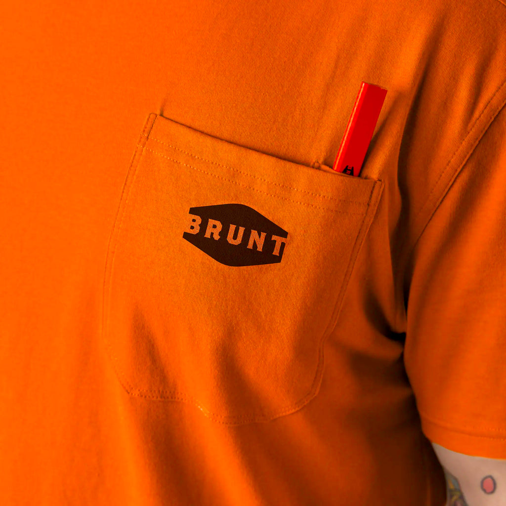The Martin Pocket Tee - Safety Orange
