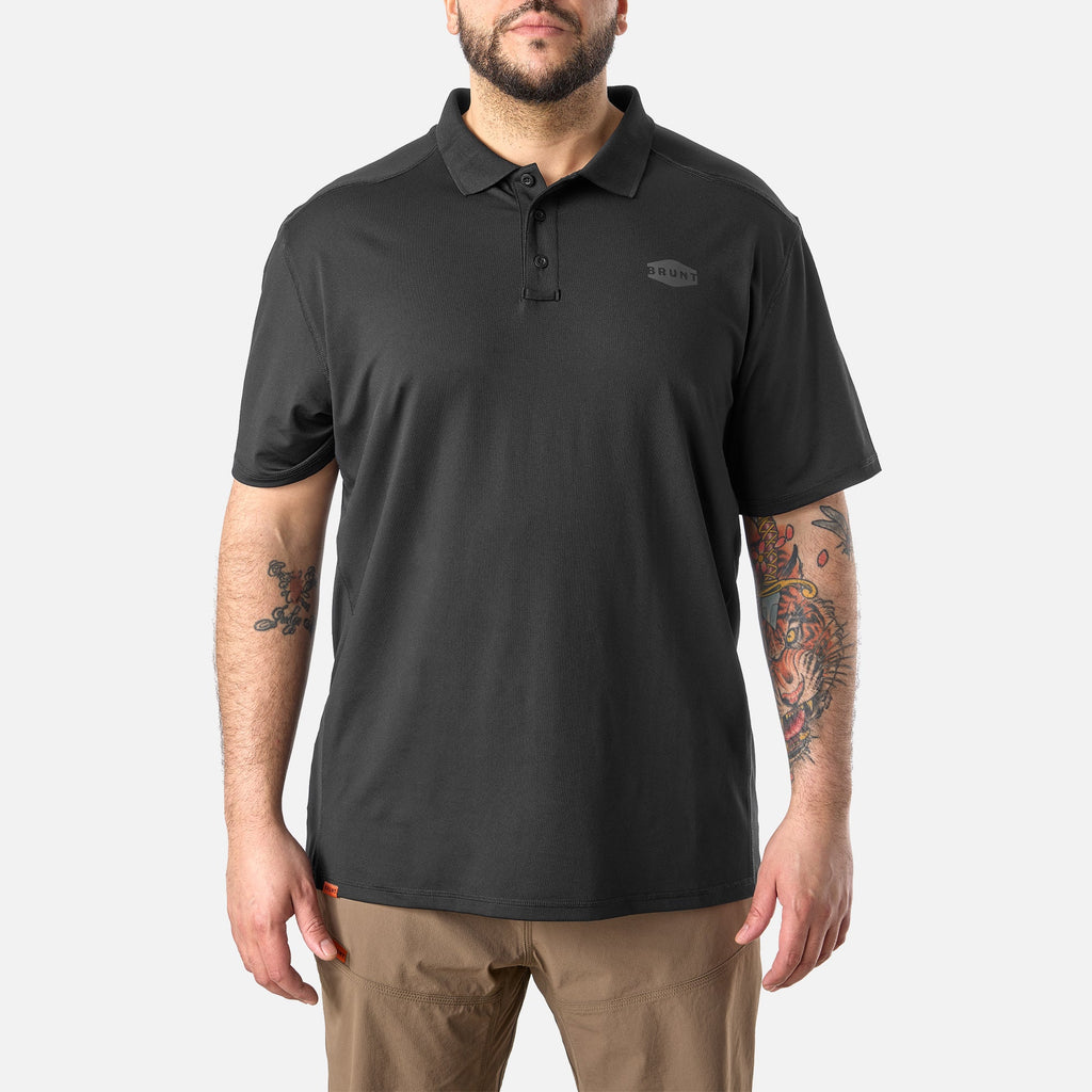 The Ventilated Tech Polo - Black