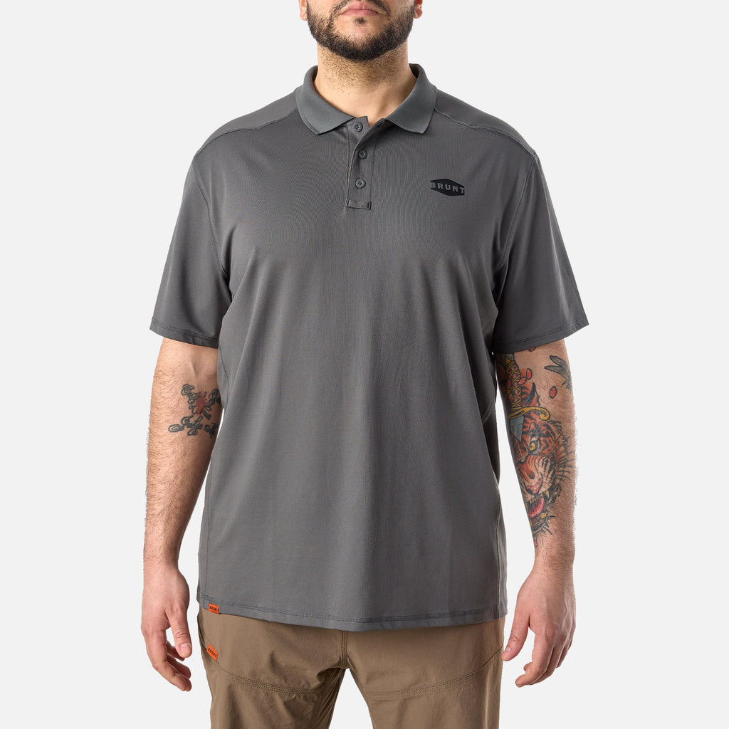 The Ventilated Tech Polo - Carbon