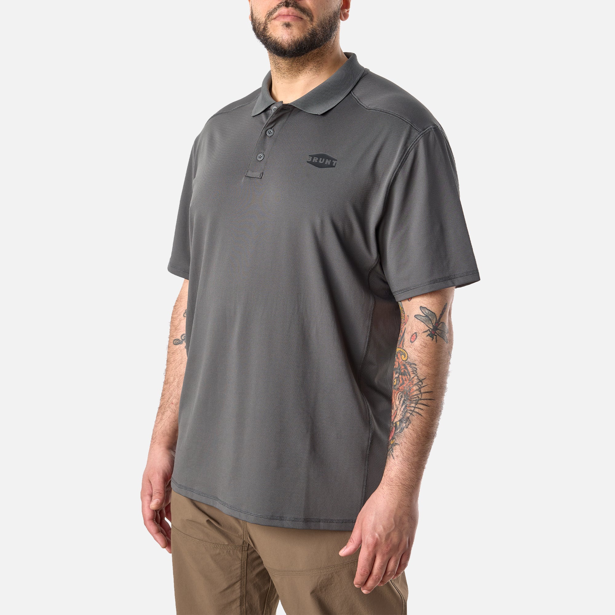 The Ventilated Tech Polo - Carbon