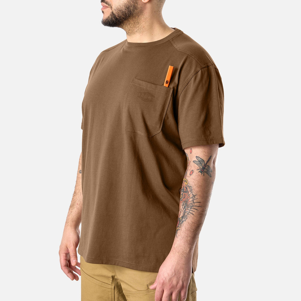 The Martin Pocket Tee - Mud Brown