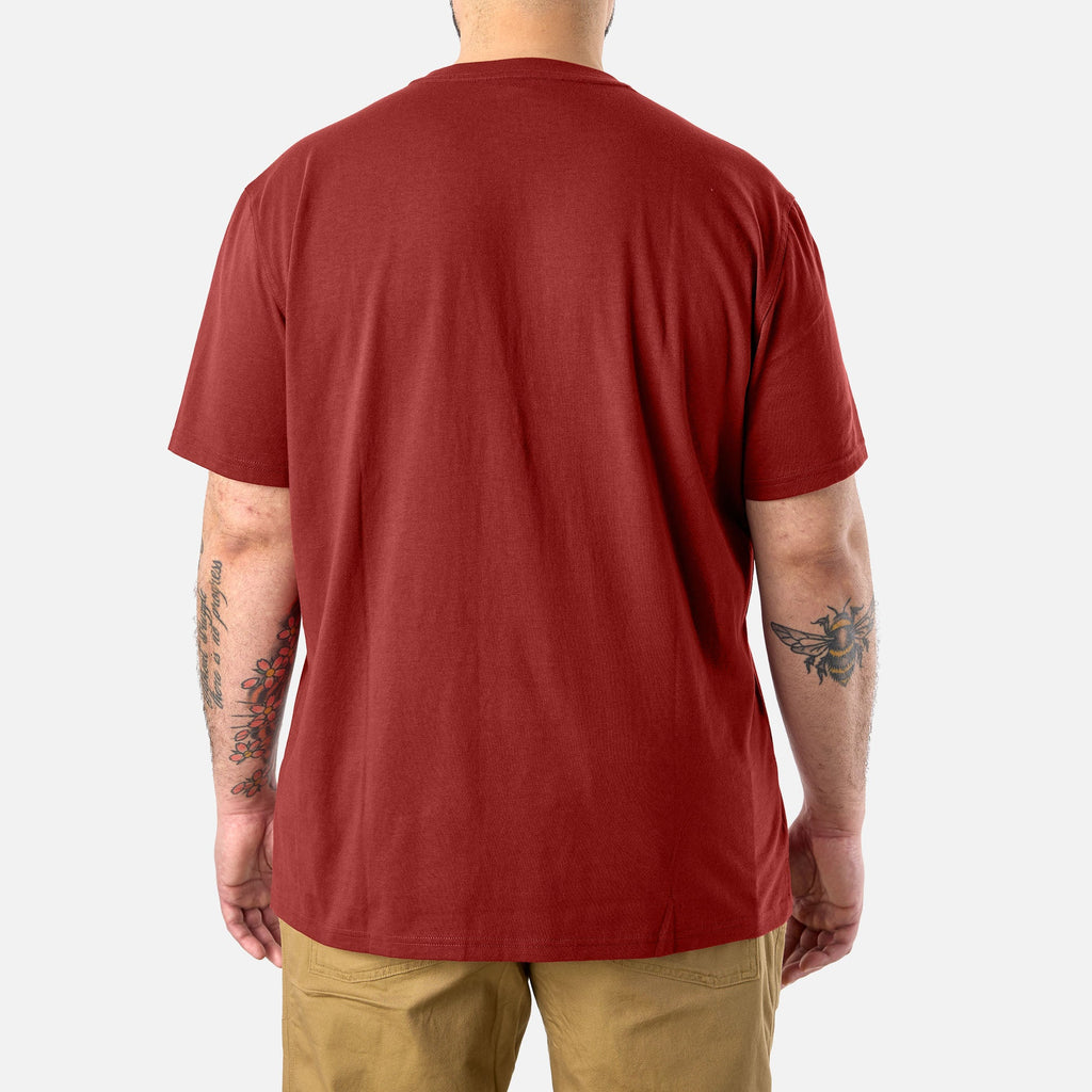 The Martin Pocket Tee - Brick Red