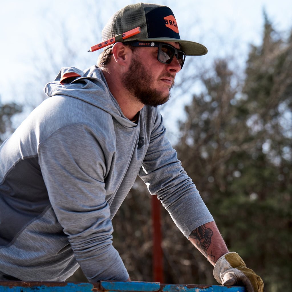 The McKenna Tech Hoodie - Grey Heather