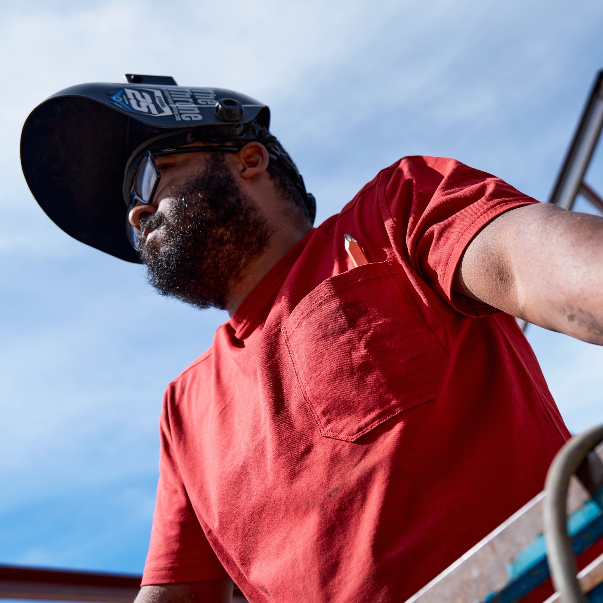 The Martin Pocket Tee - Red