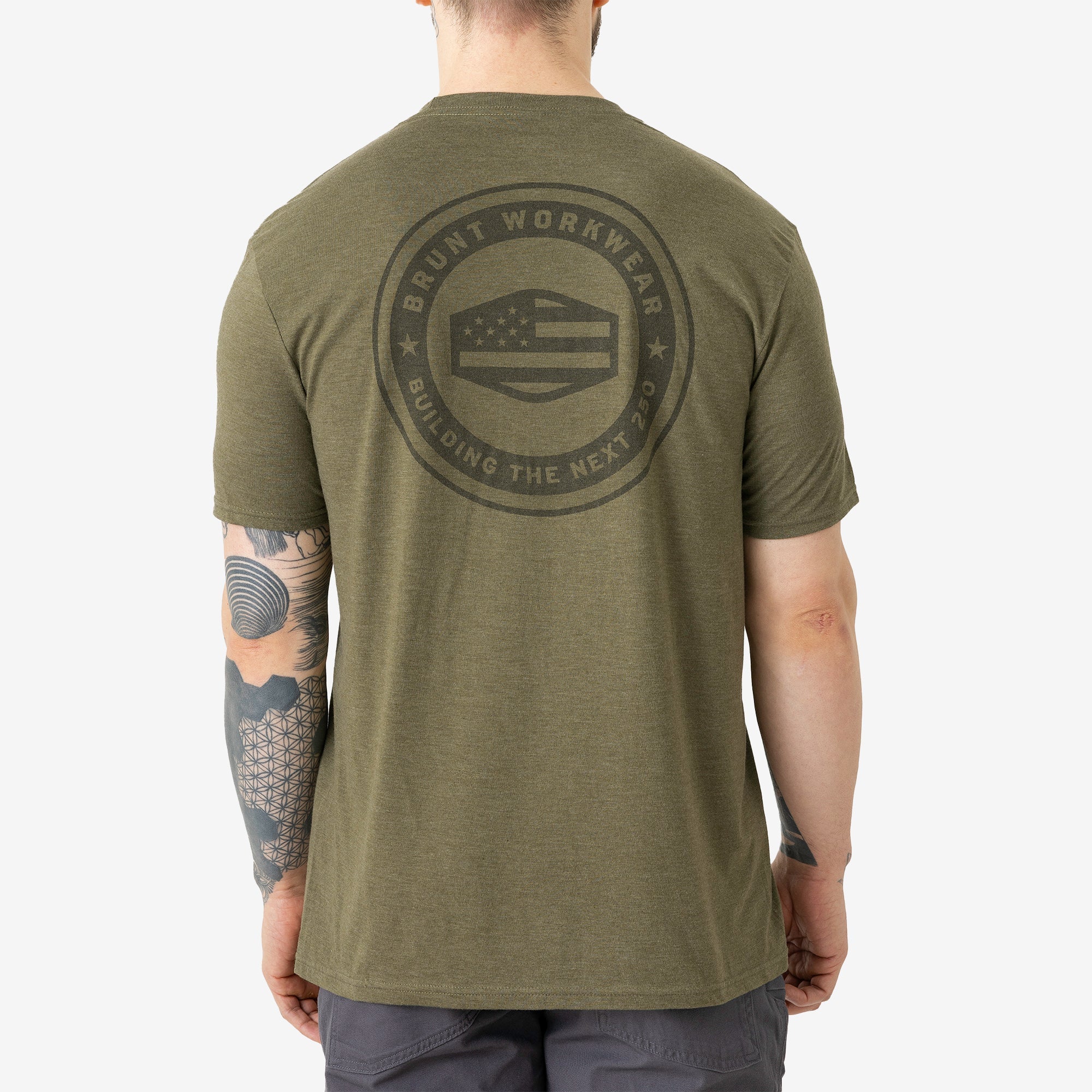 The BRUNT USA 250 Tee - Limited Edition Military Green Frost