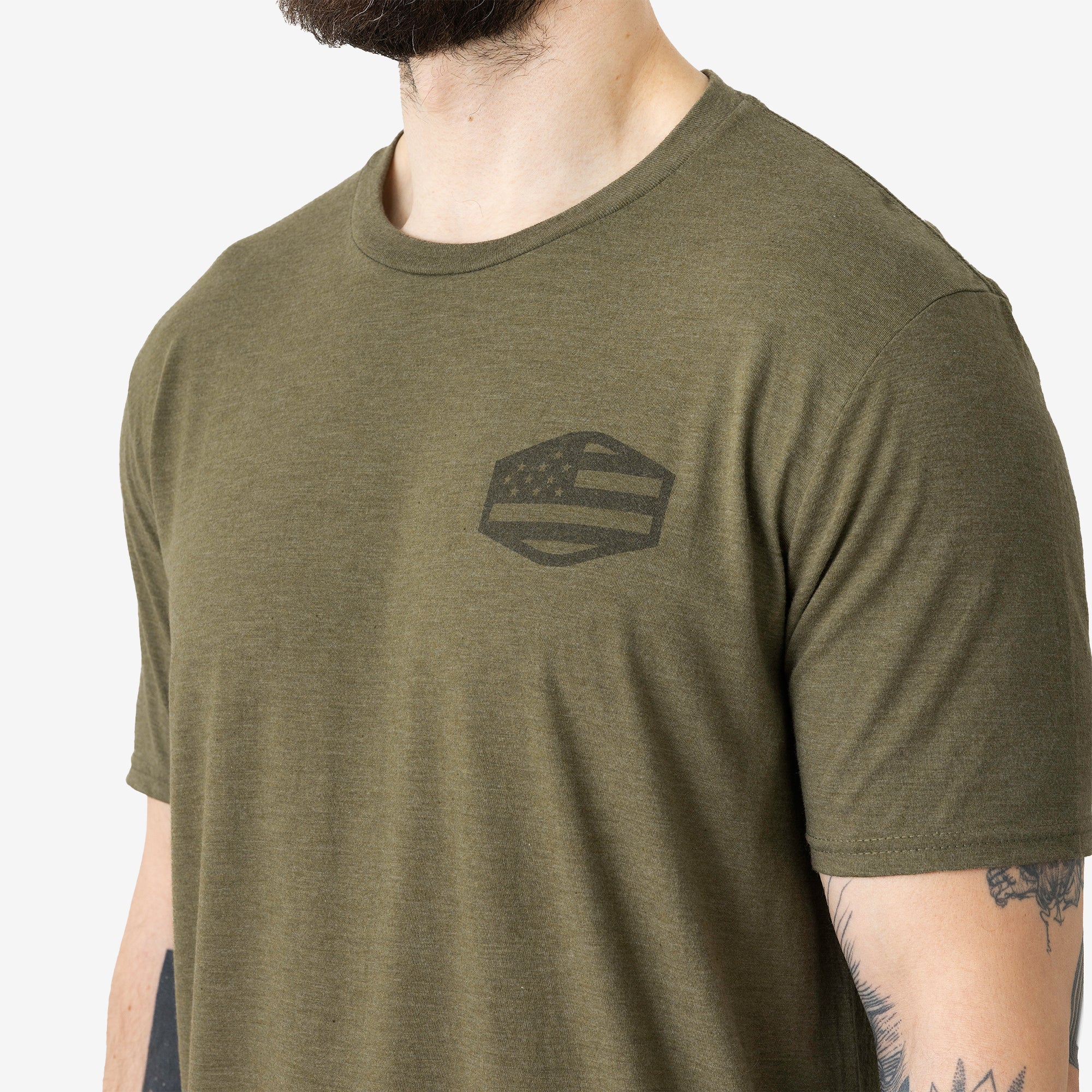 The BRUNT USA 250 Tee - Limited Edition Military Green Frost