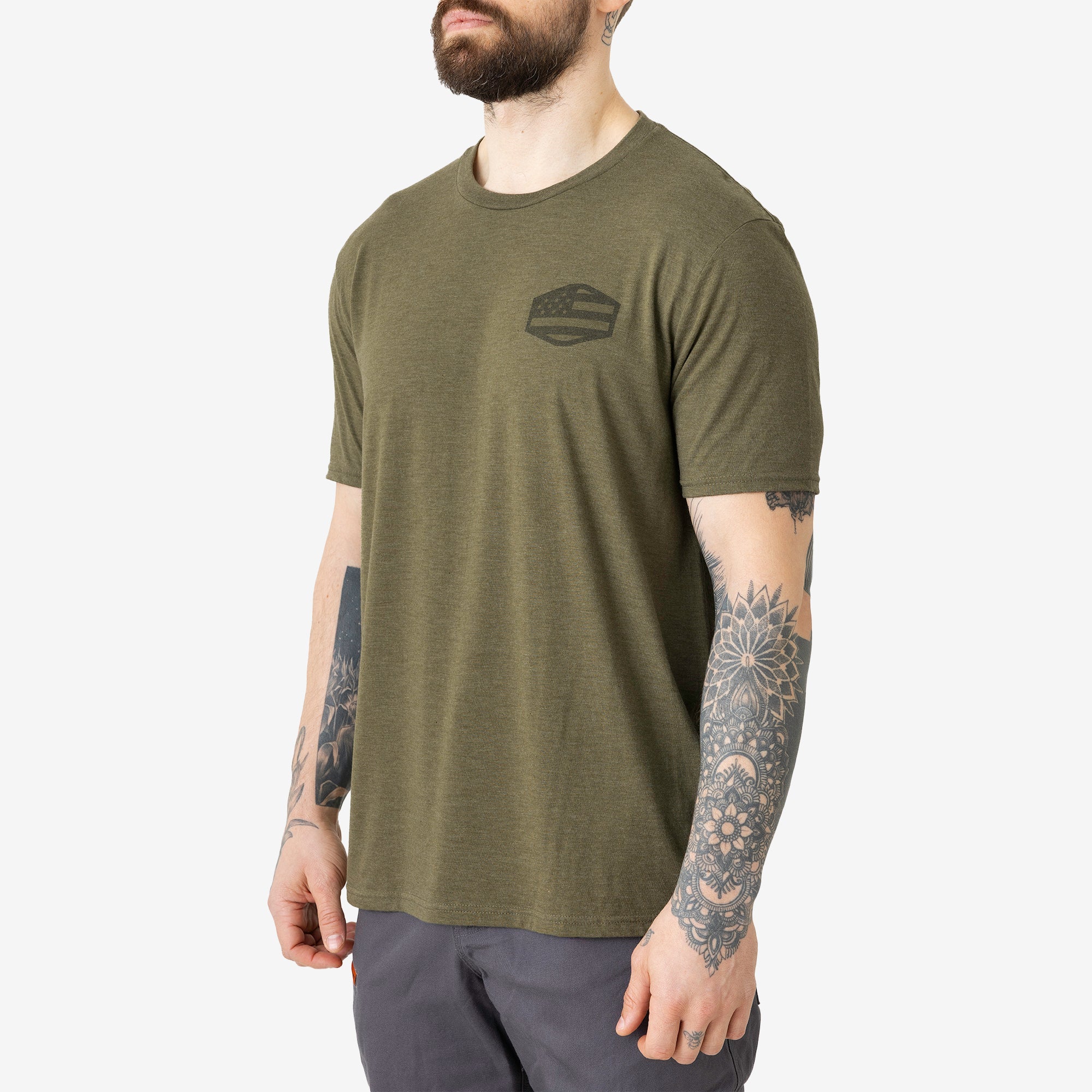 The BRUNT USA 250 Tee - Limited Edition Military Green Frost