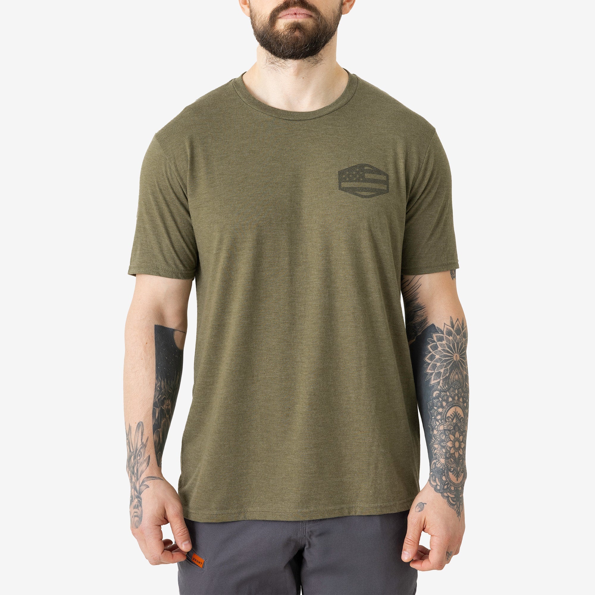The BRUNT USA 250 Tee - Limited Edition Military Green Frost