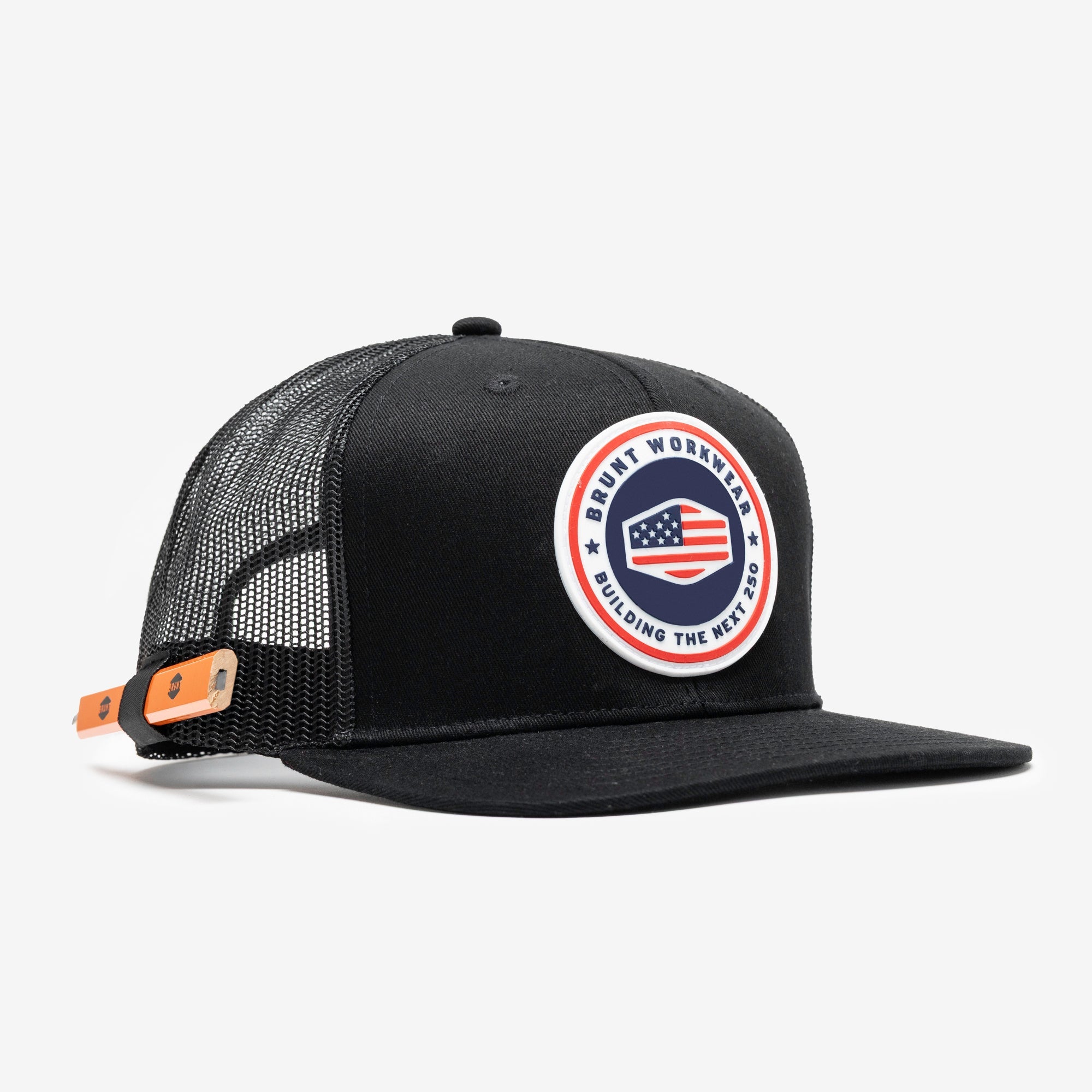 The BRUNT USA 250 Flat Brim Snapback - Limited Edition Black