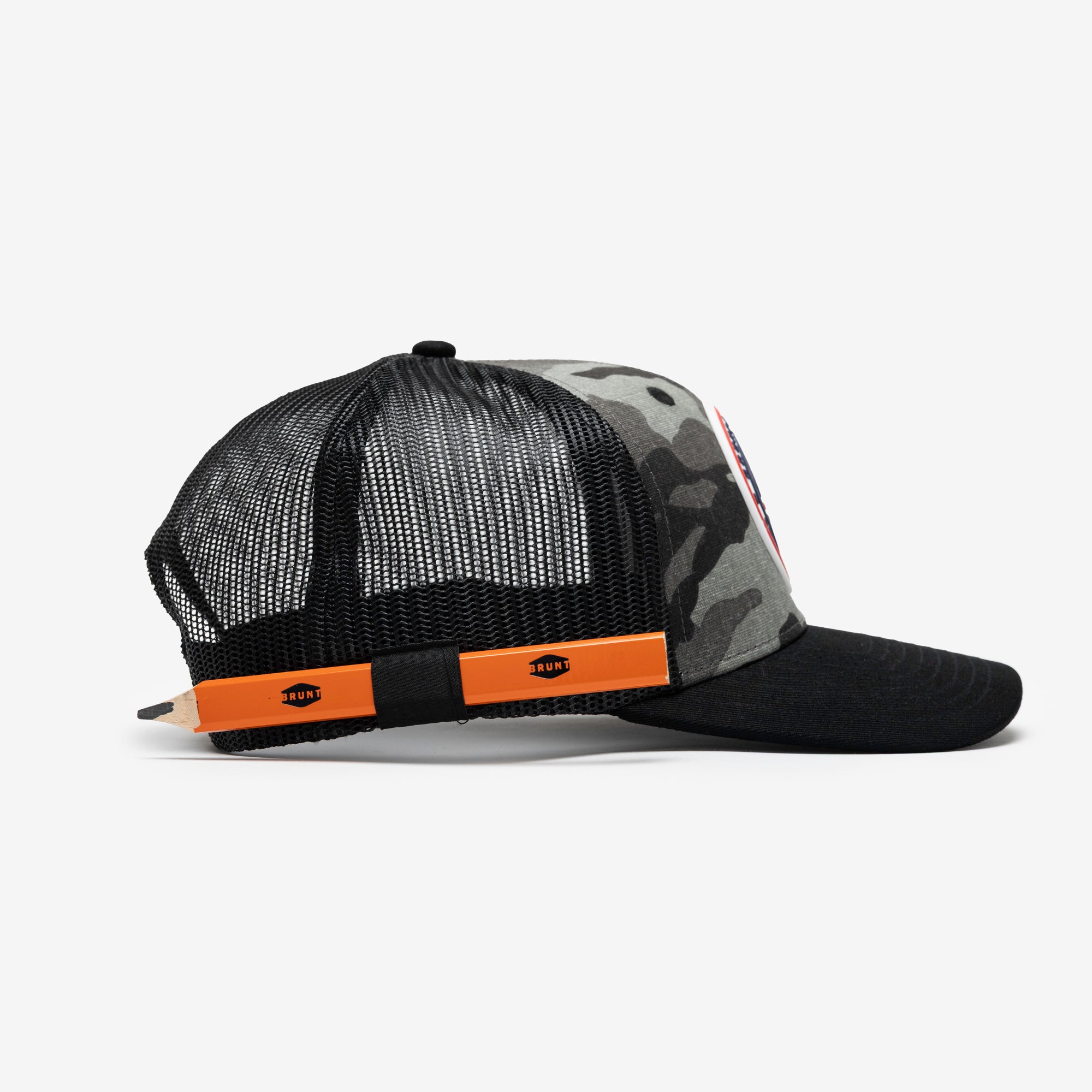 The BRUNT USA 250 Curved Brim Snapback - Limited Edition Black Camo